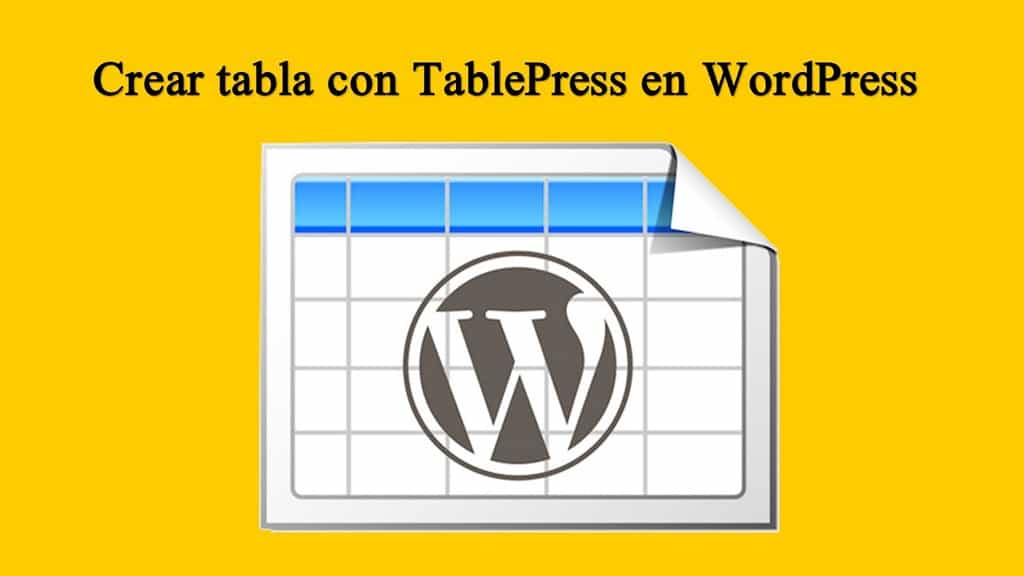 Crear una tabla en WordPress con TablePress